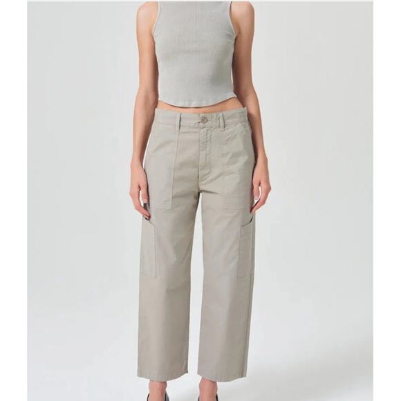 Agolde Daria Utility Pant In Drab - Picture 1 of 6